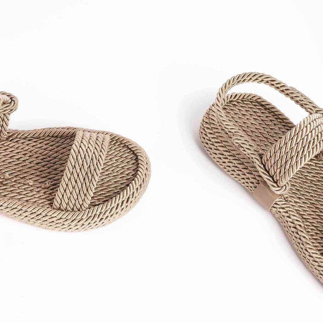 Босоніжки Жіночі Мотузки Inshoes Беж