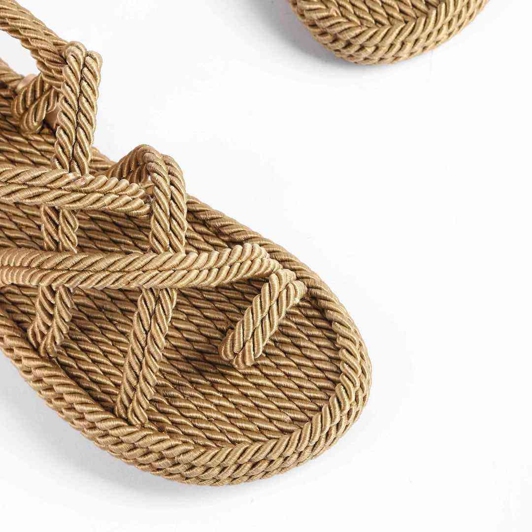Босоніжки Жіночі Мотузки Inshoes Золотий