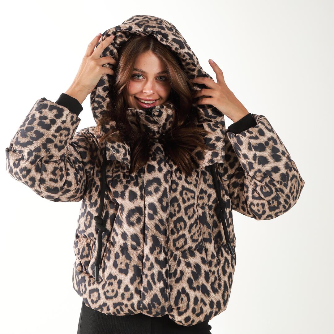 Куртка Жіноча Зима Леопард