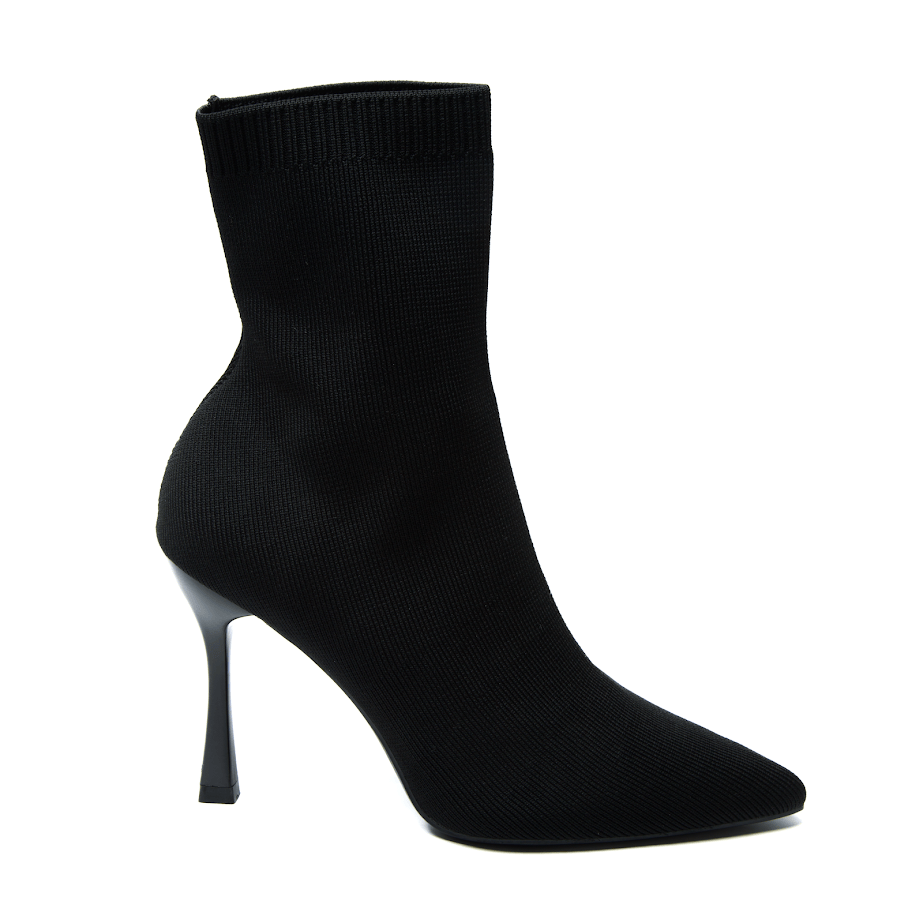 Чорні ботильйони текстиль