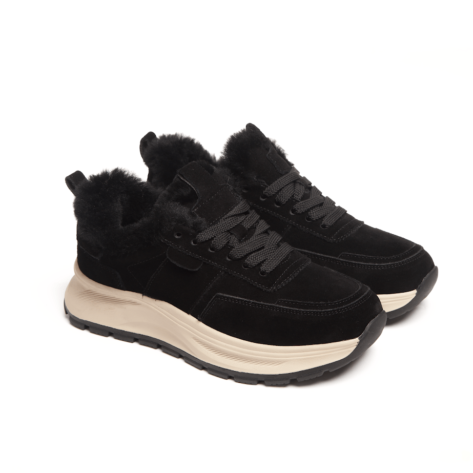 Чорного кольору зимові кросівки