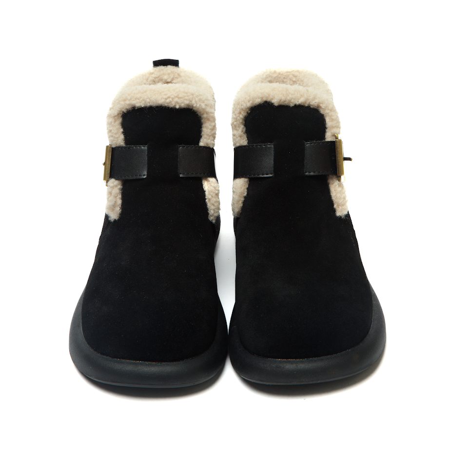 Зимові черевики з натуральної замші та шерстяної підкладки