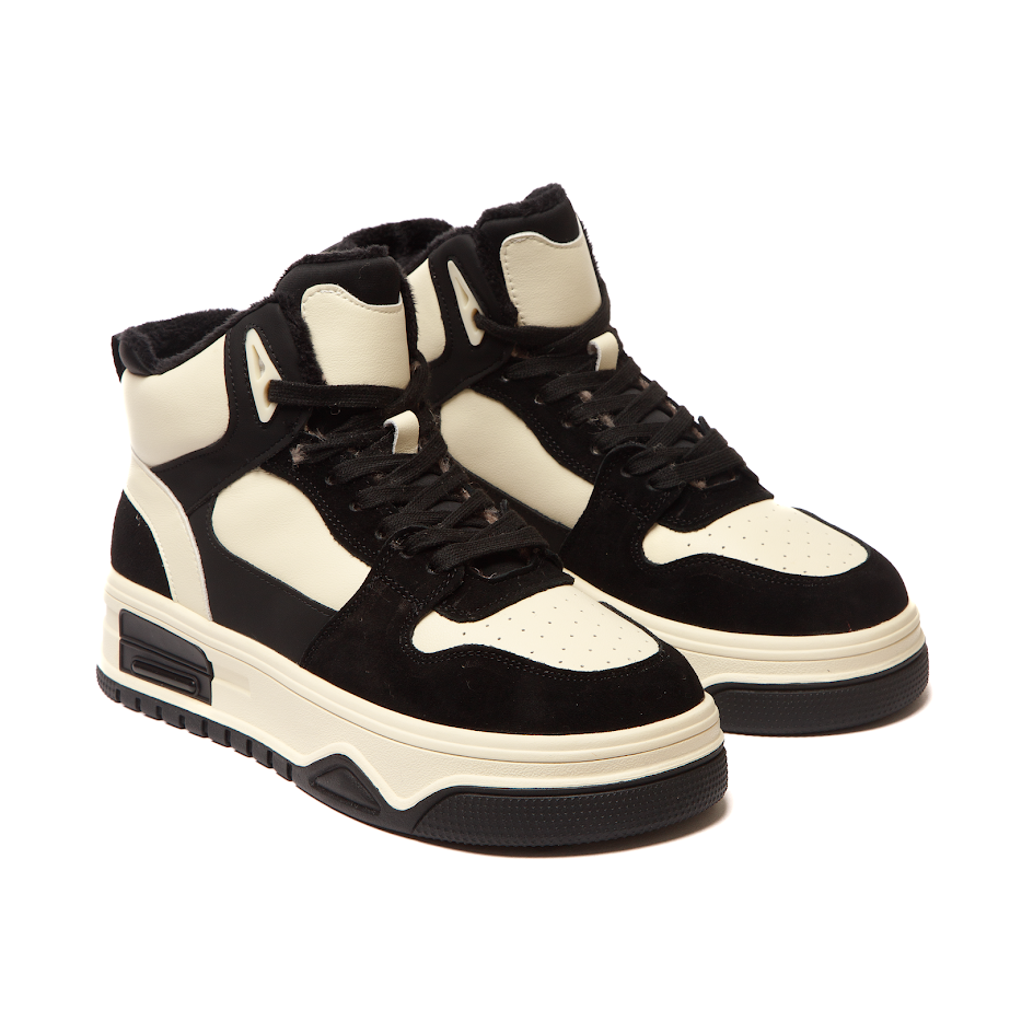 Зимові кросівки Хай-Топи чорно-білі