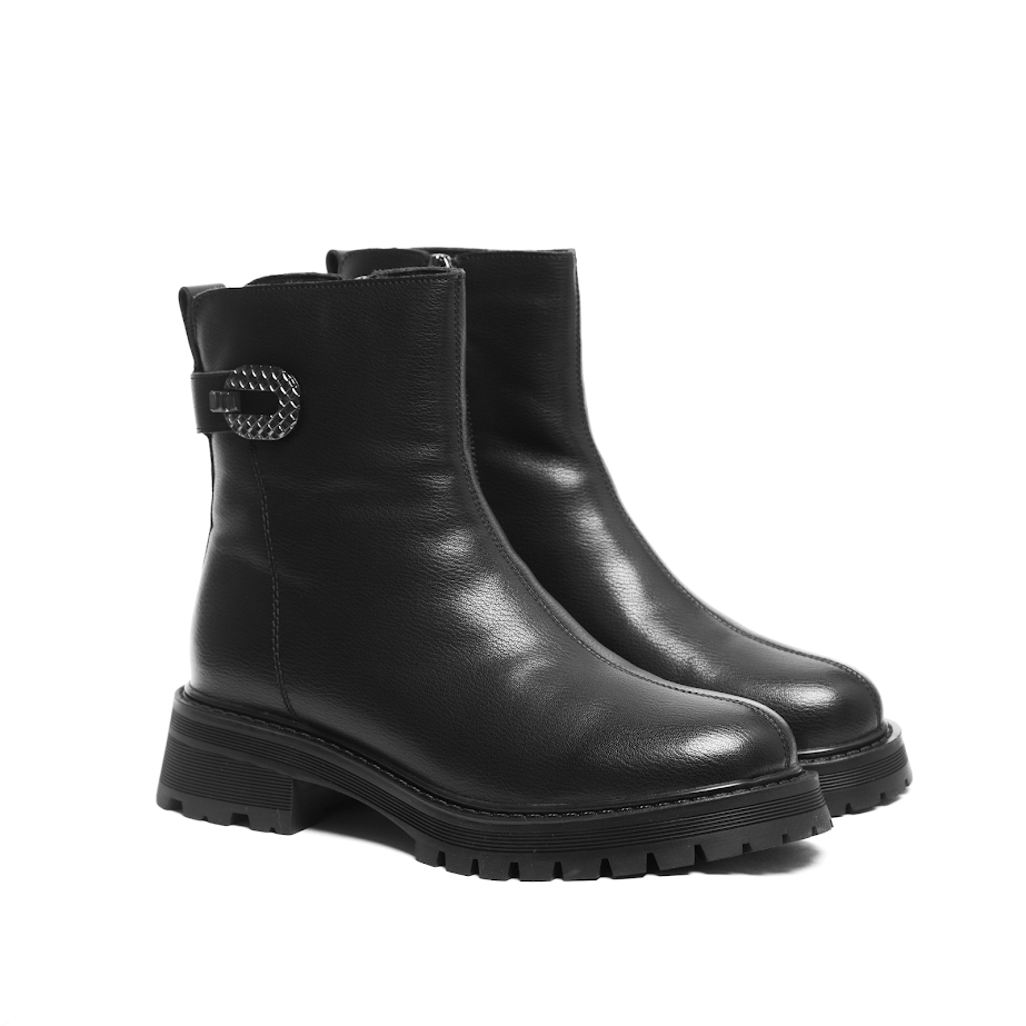 Чорні Шкіряні Черевики