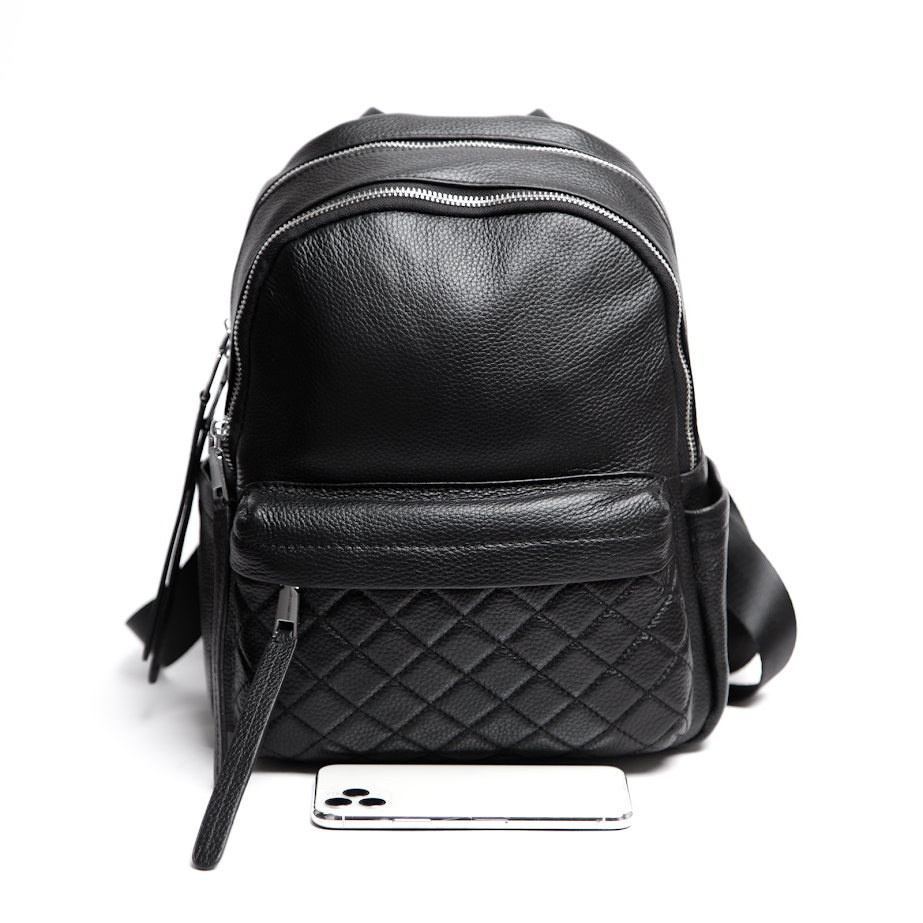 Рюкзак з Фактурною Стьобаною Кишенею