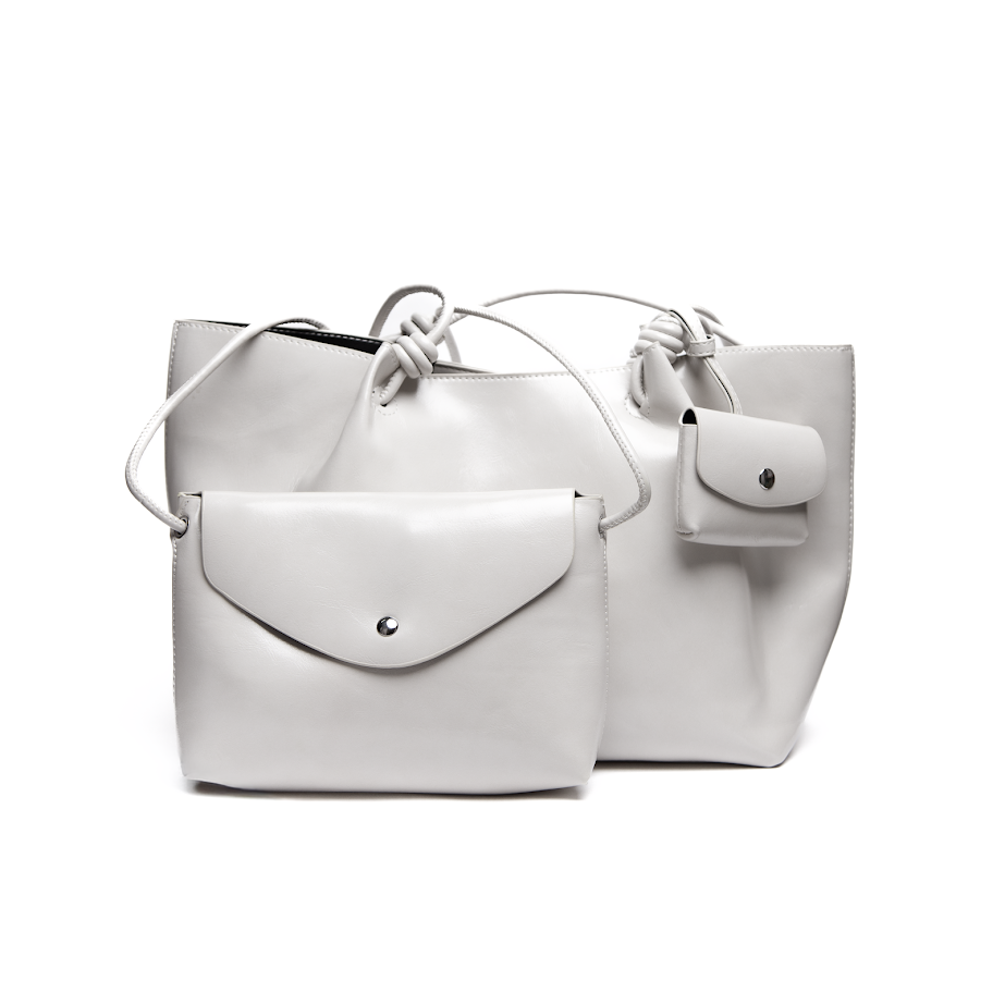 Сумка Шопер З Еколаку Бежева