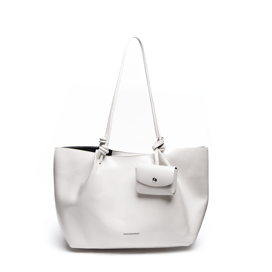 Сумка Шопер З Еколаку Бежева