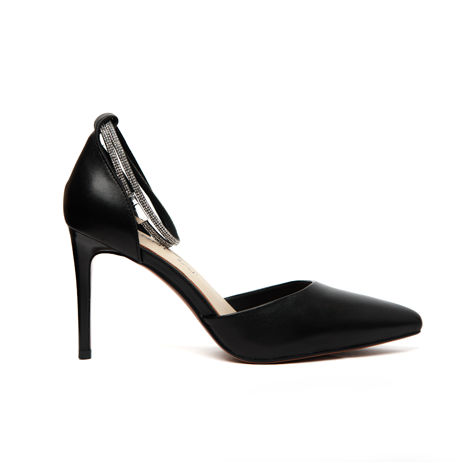 Жіночі Туфлі З Шкіри З Декором Стразами