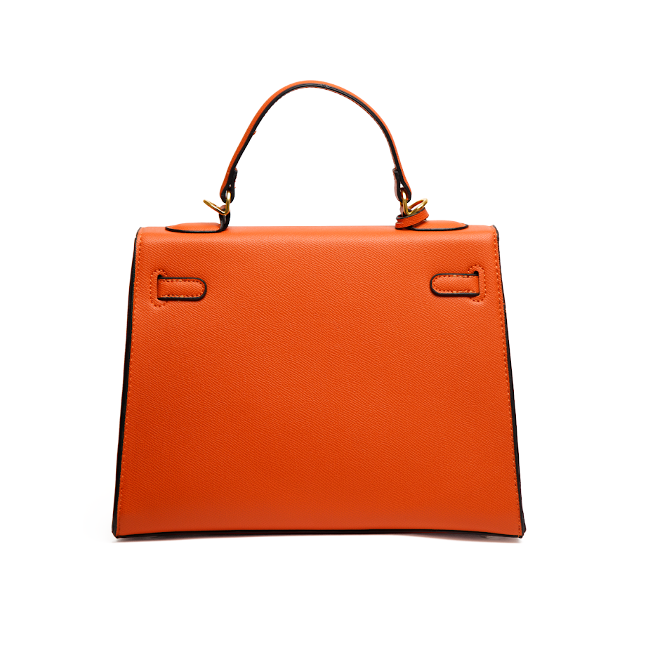 Жіноча Сумка Помаранчевого Кольору з Екошкіри