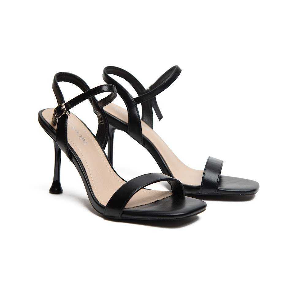 Чорні Босоніжки На Високій Шпильці